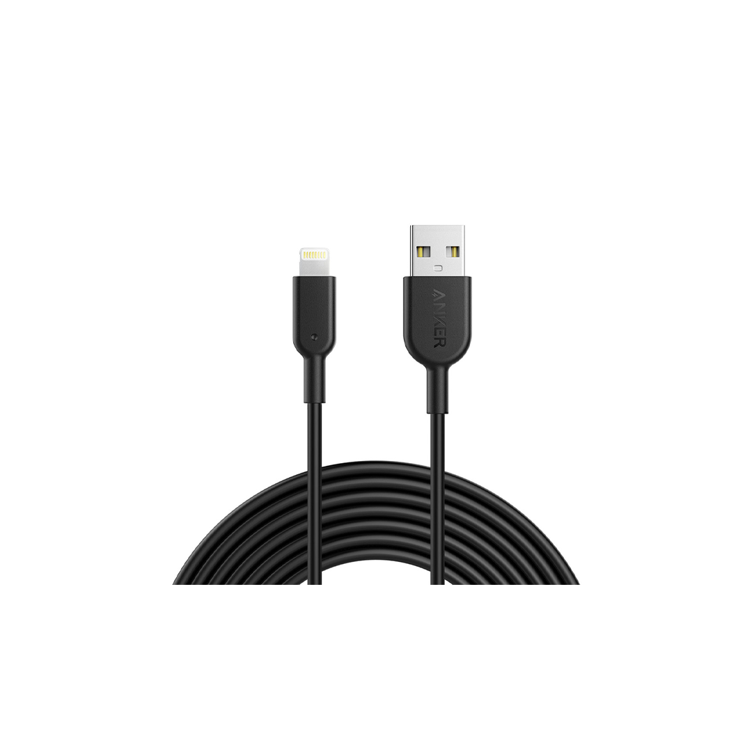Anker Powerline II USB-A Cable With Lightning 10Ft - Black