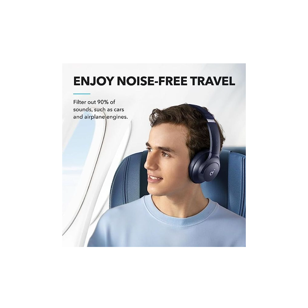 Anker Soundcore Q20i Wireless Hybrid Noise Canceling Over-Ear Headphone - Blue