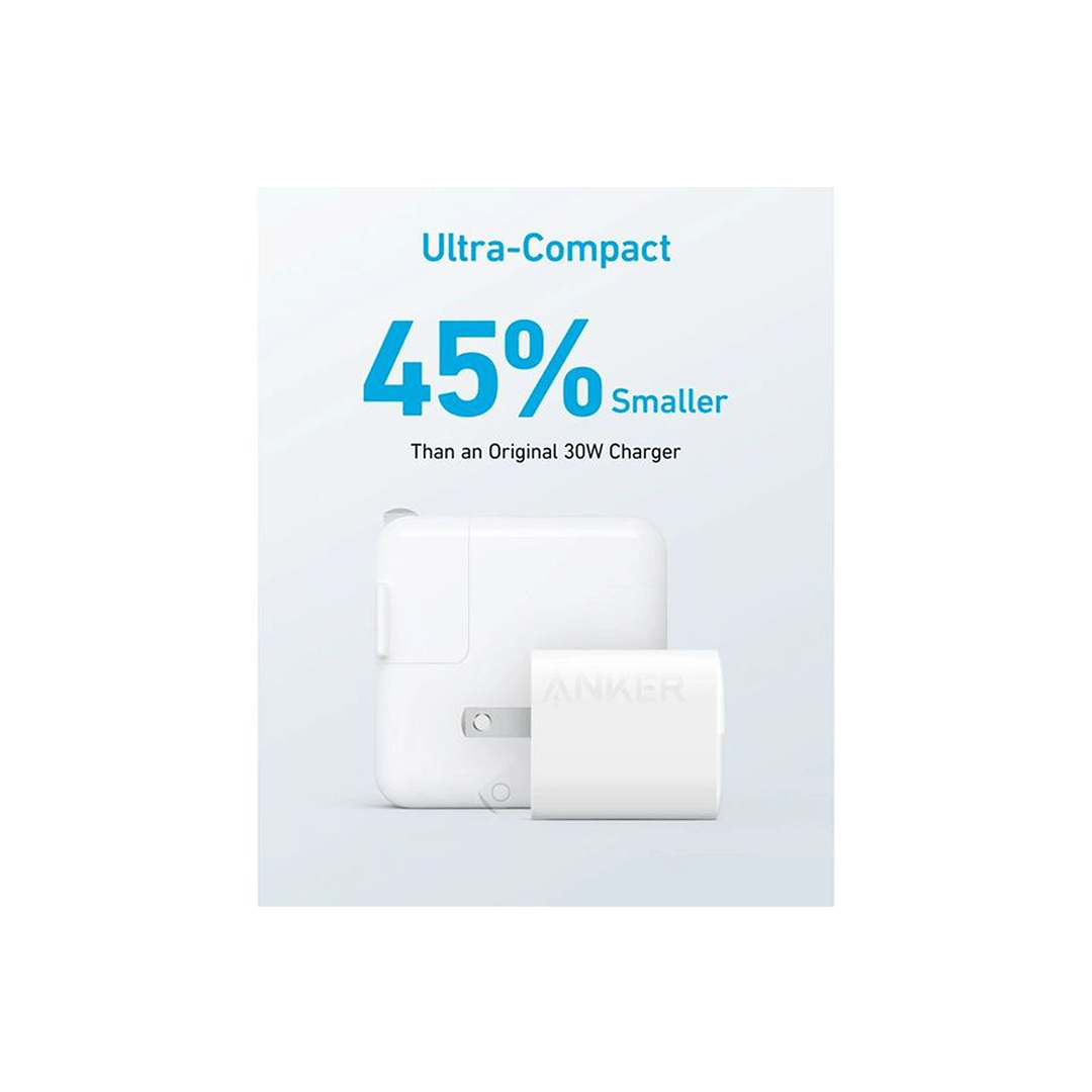 Anker USB C 323 Charger 33W Compact 2-Port Charger - White in Qatar