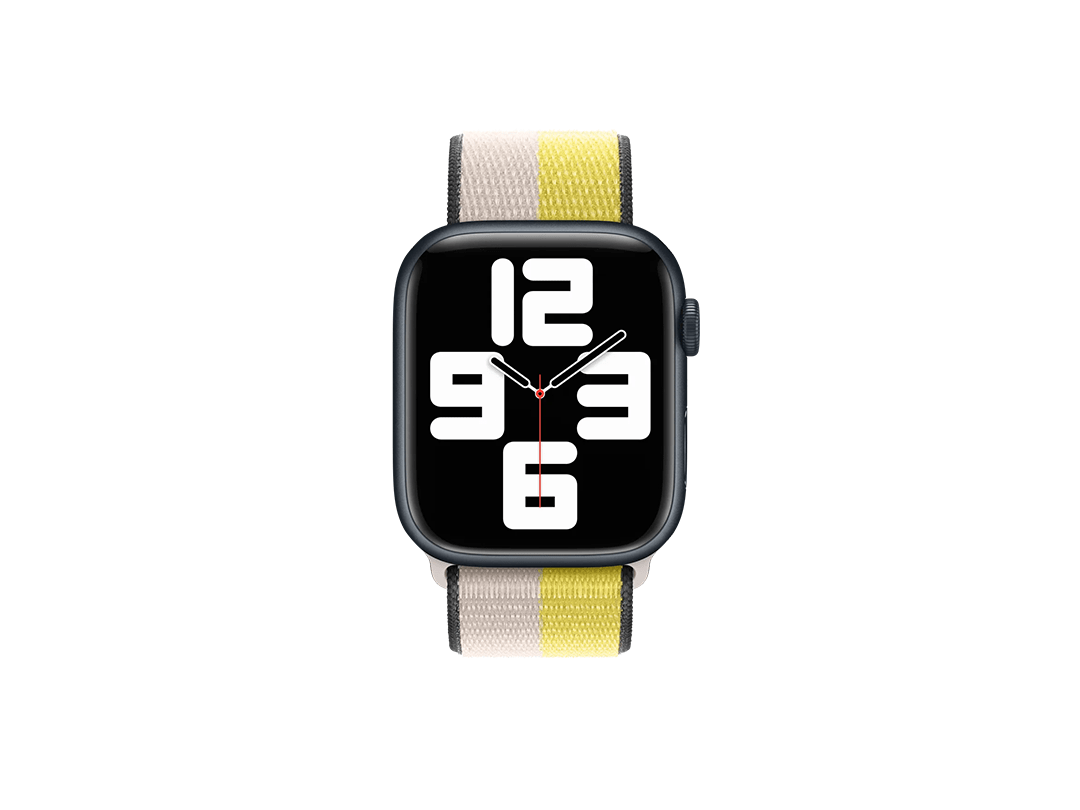 Apple MN5T3ZM/ Watch 45MM Oat Milk/Lemon Zest Sport Loop in Qatar