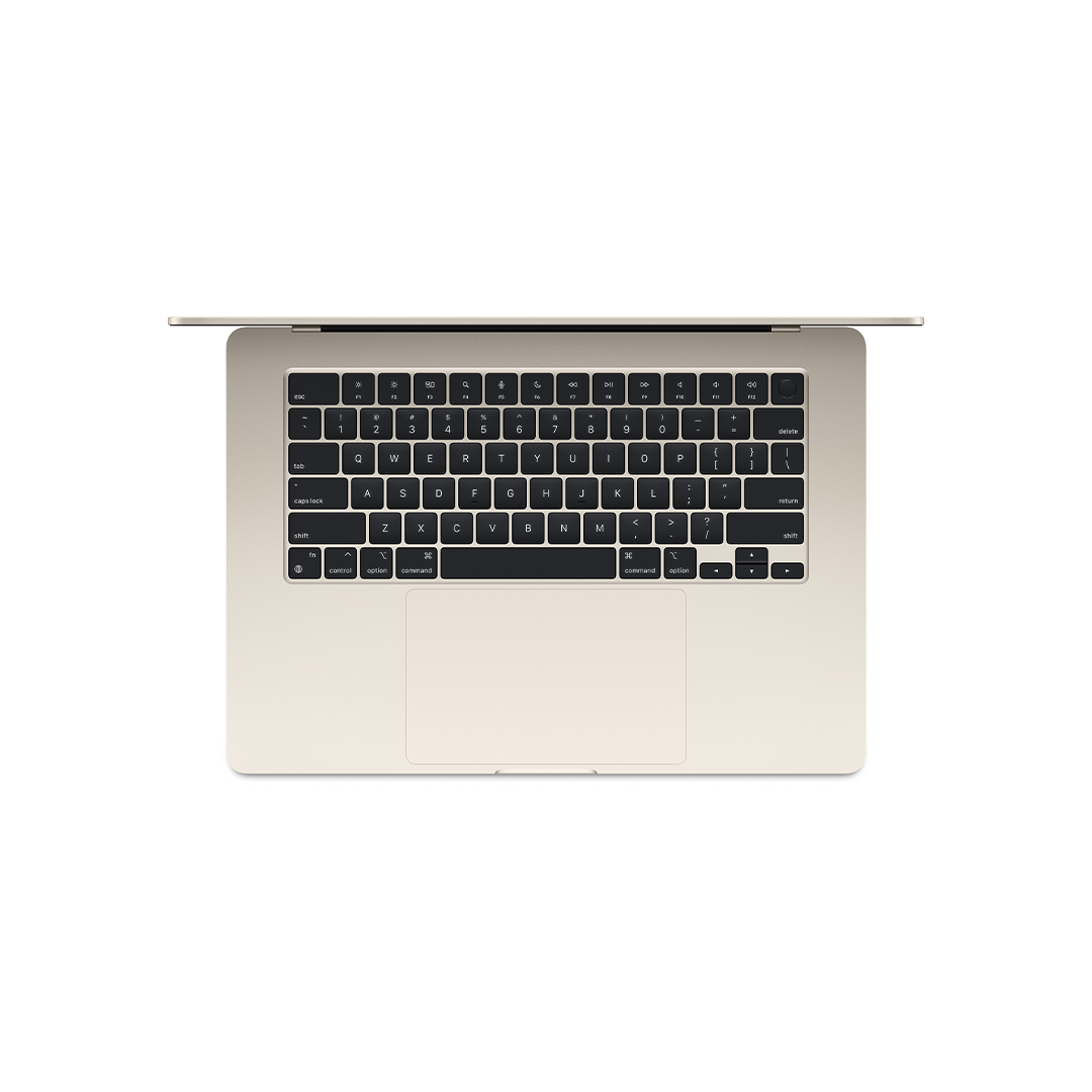 Apple MacBook Air 15-inch (2024) – M3 with 8-core CPU / 8GB RAM / 256GB SSD / 10-core GPU / macOS Sonoma / English & Arabic Keyboard / Starlight
