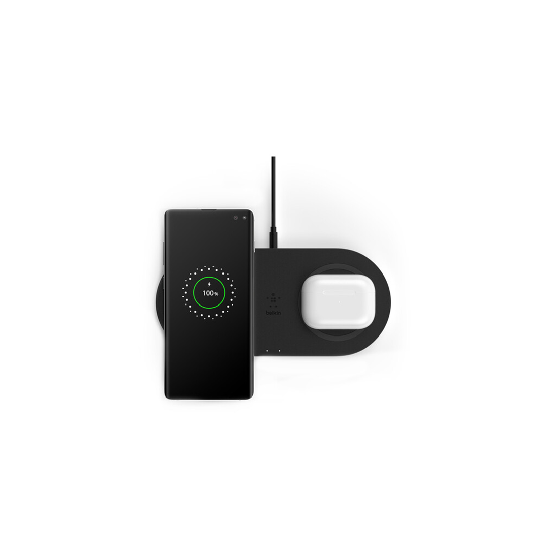 قاعدة الشحن اللاسلكي Belkin BOOST CHARGE Dual 10W - أسود 