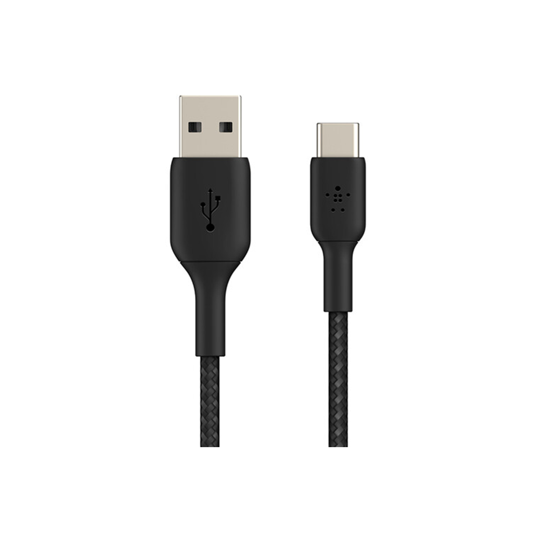 Belkin BoostCharge Braided USB-C to USB-A Cable 2M - Black