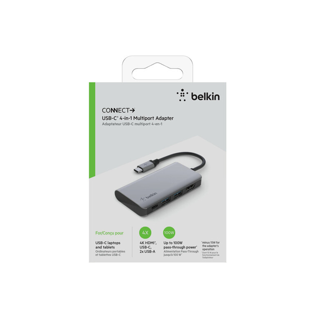 Belkin Connect USB Type-C 4-In-1 Multiport Adapter in Qatar