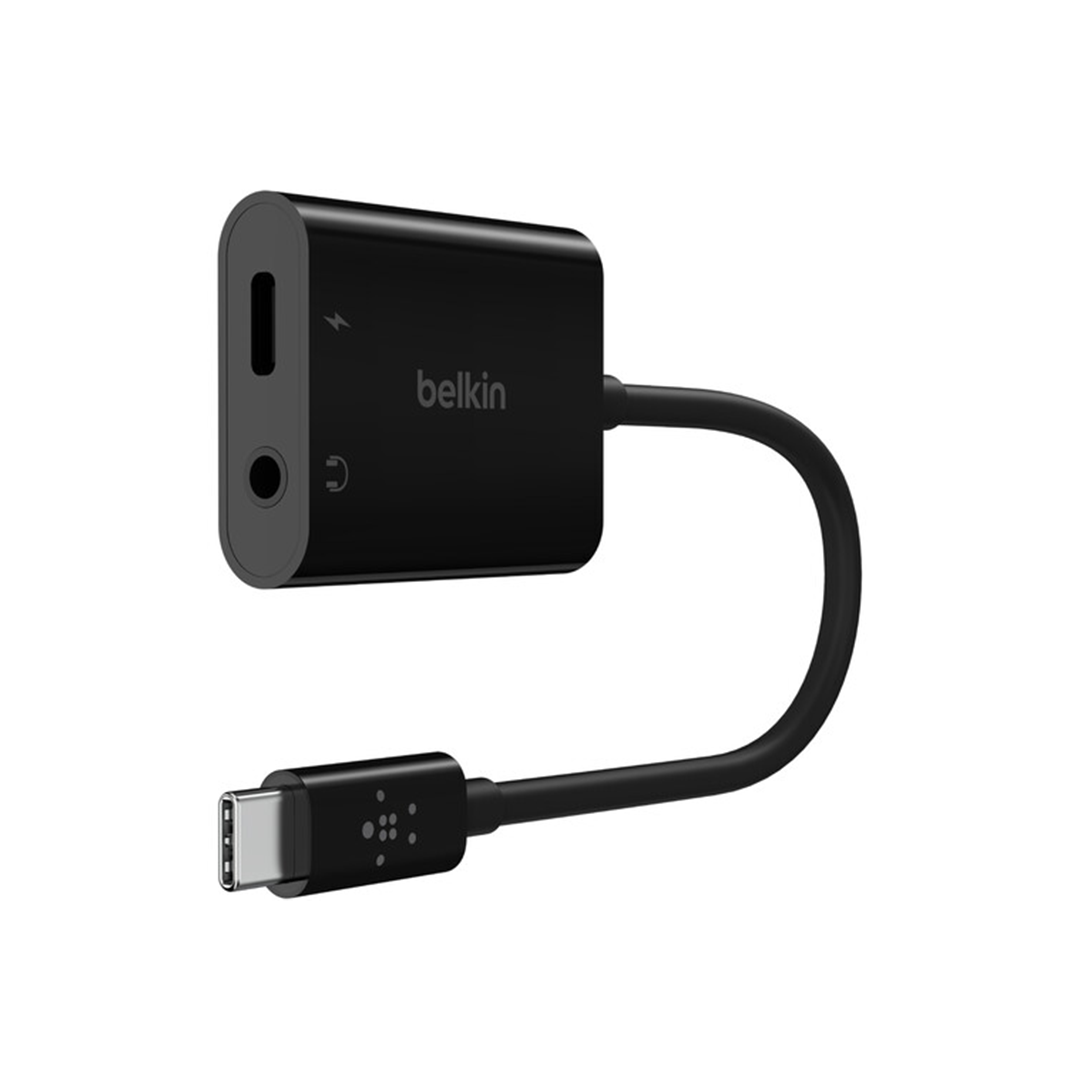 Belkin RockStar 3.5mm Audio and USB-C Charge Adapter in Qatar