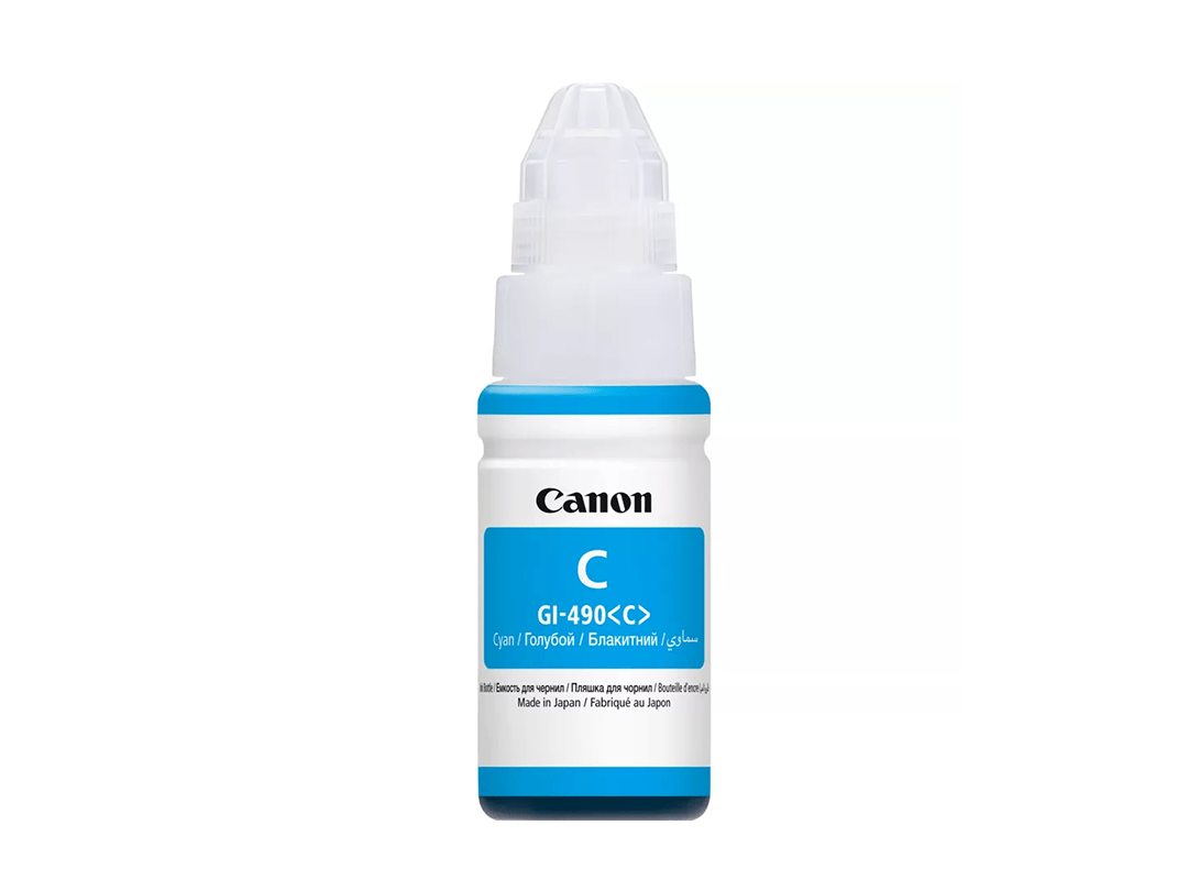 Canon GI-490 Cyan Ink Bottle in Qatar