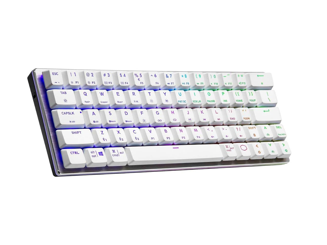 Cooler Master SK622 60% Wireless Bluetooth Silver/White Mechanical Low Profile Gaming Keyboard in Qatar