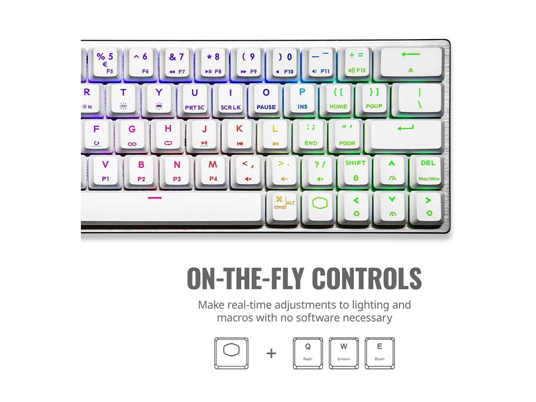 Cooler Master SK622 60% Wireless Bluetooth Silver/White Mechanical Low Profile Gaming Keyboard in Qatar