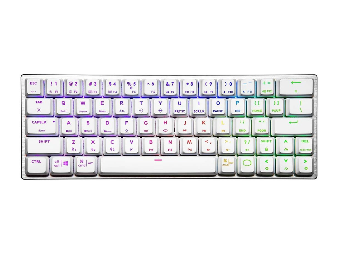 Cooler Master SK622 60% Wireless Bluetooth Silver/White Mechanical Low Profile Gaming Keyboard in Qatar