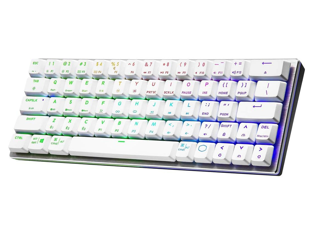 Cooler Master SK622 60% Wireless Bluetooth Silver/White Mechanical Low Profile Gaming Keyboard in Qatar