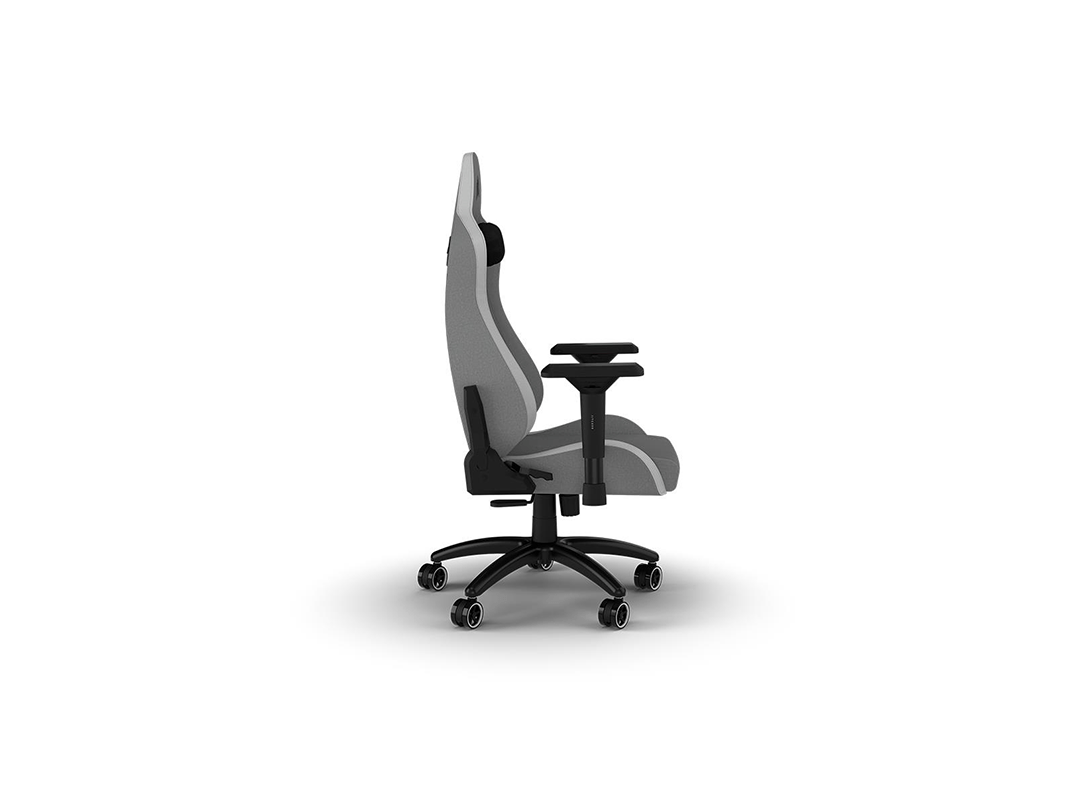 Corsair TC200 Gaming Chair - Soft Fabric – Light Grey/White in Qatar