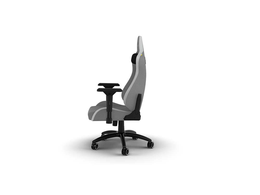 Corsair TC200 Gaming Chair - Soft Fabric – Light Grey/White in Qatar