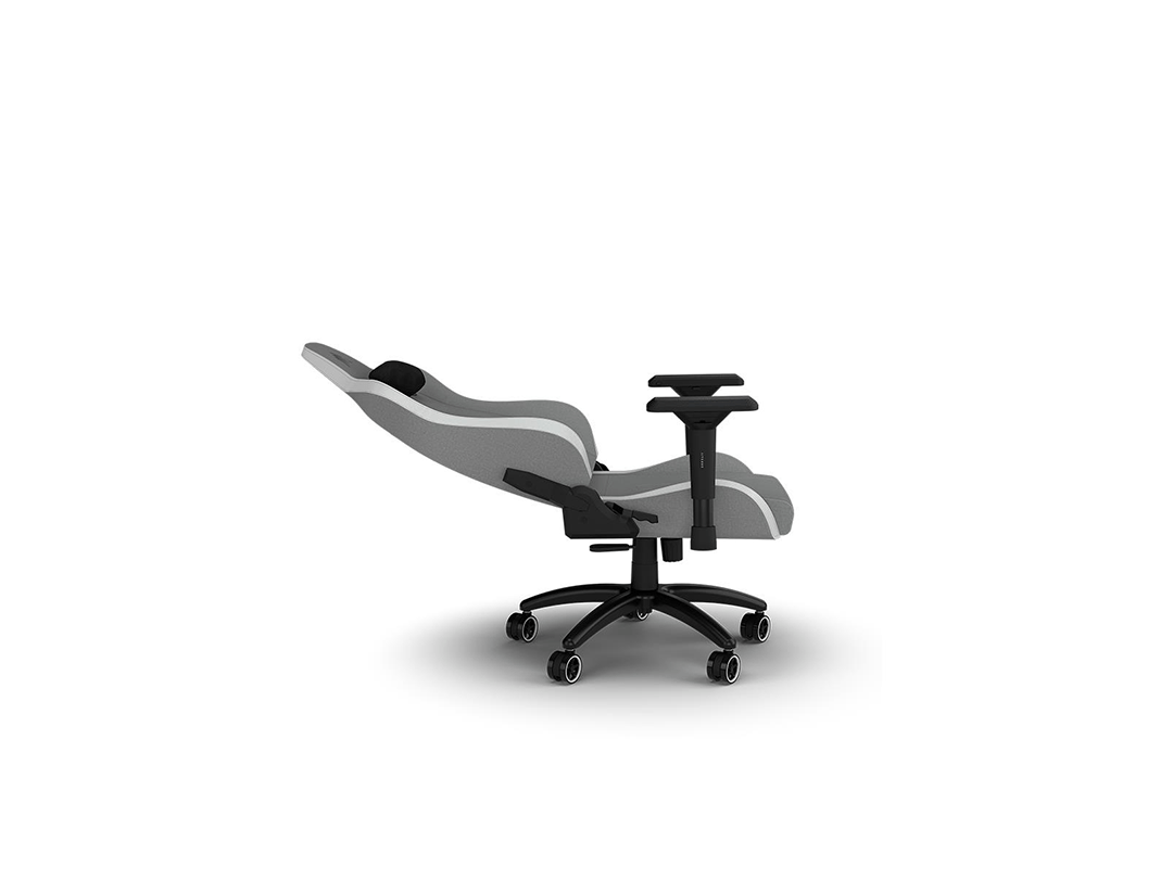 Corsair TC200 Gaming Chair - Soft Fabric – Light Grey/White in Qatar