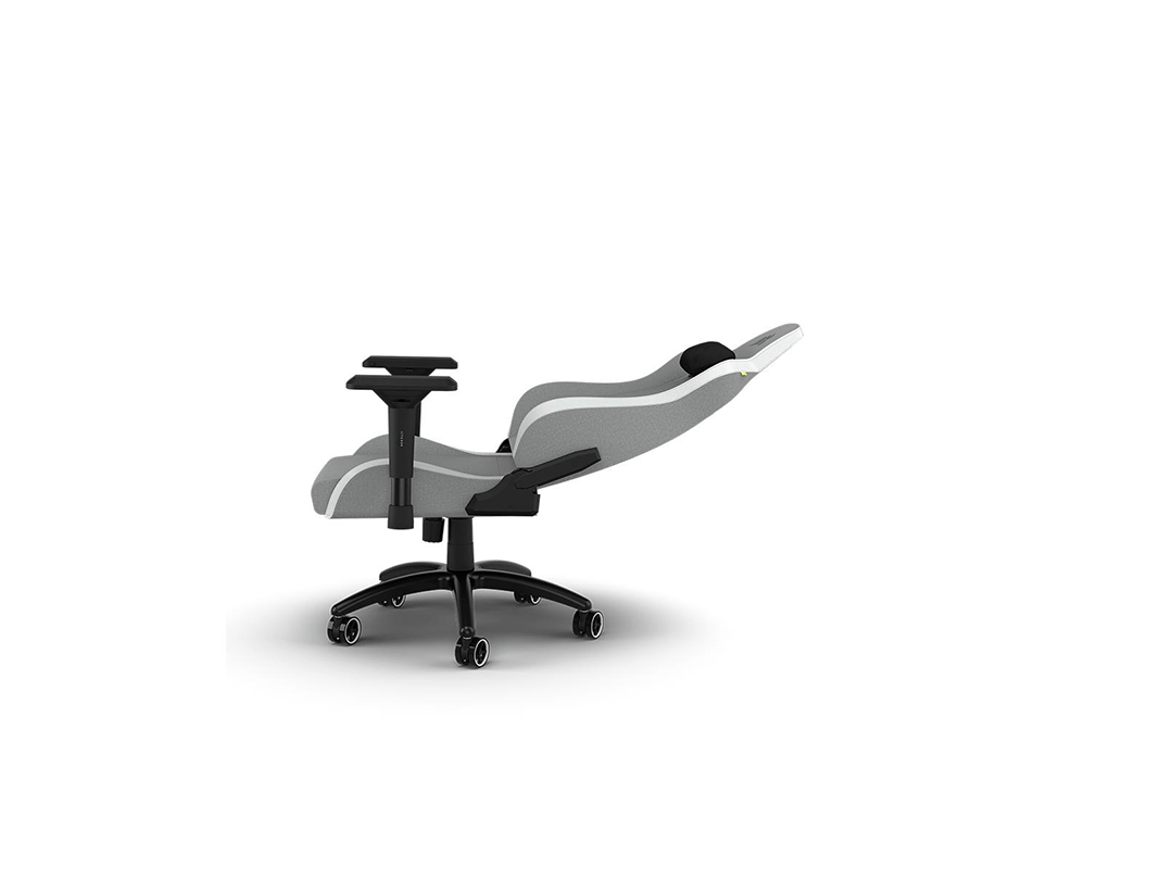 Corsair TC200 Gaming Chair - Soft Fabric – Light Grey/White in Qatar