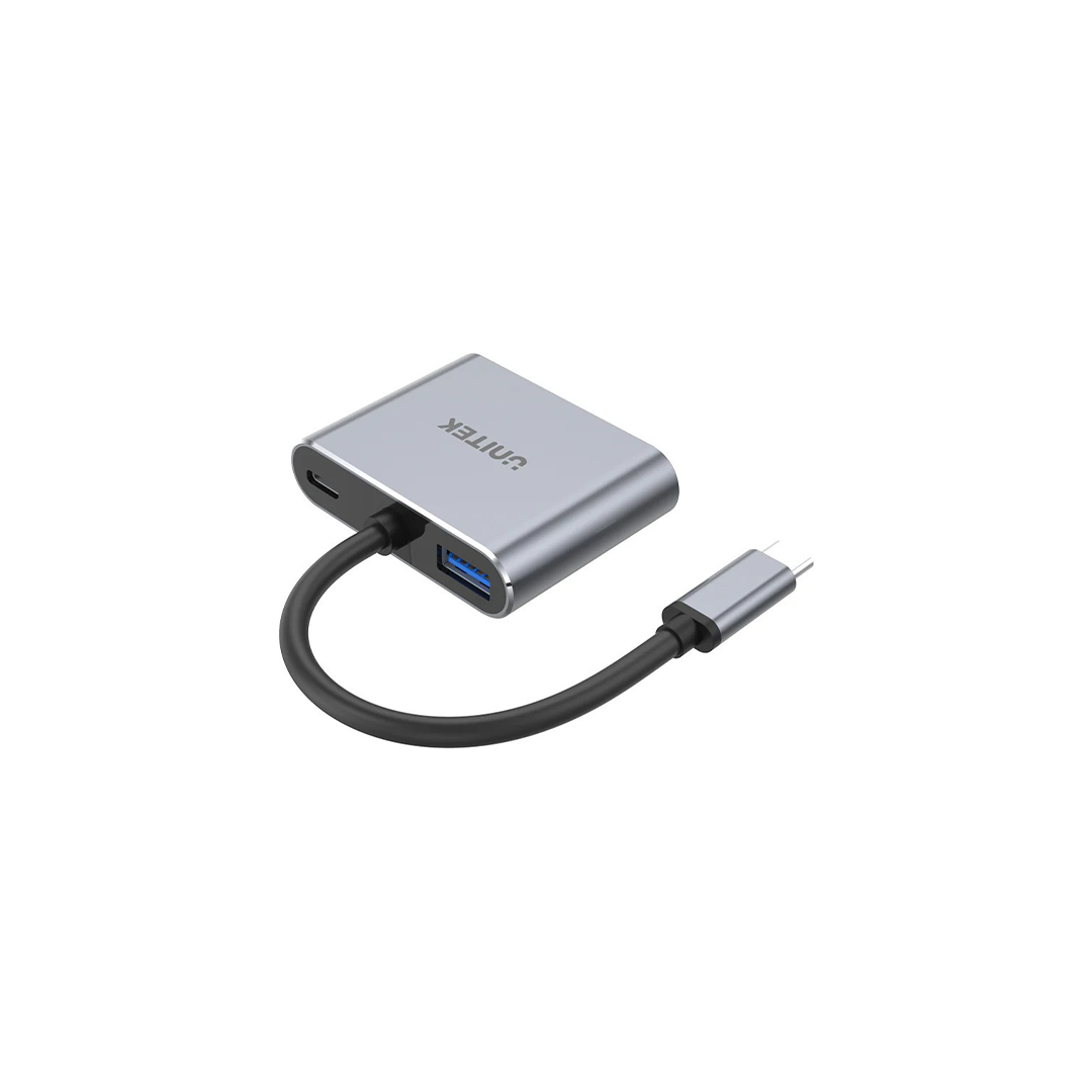 Unitek uHUB Q4 Lite 4-in-1 USB-C Hub with MST Dual Display and PD 100W