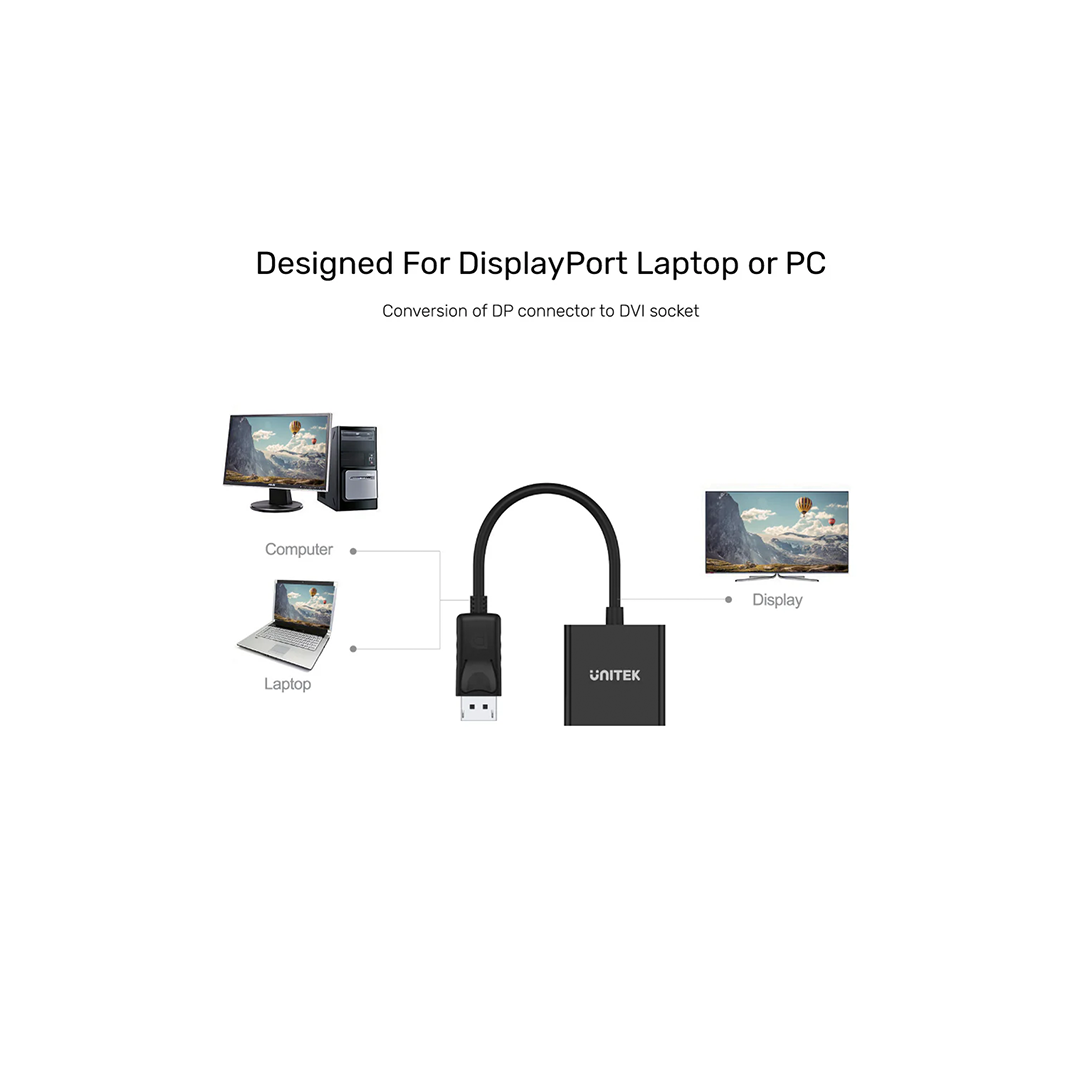Unitek DisplayPort to DVI Adapter in Qatar