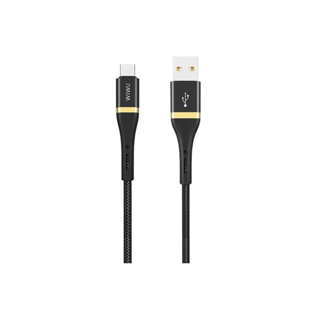 Wiwu ED-1012MB Elite Data Cable ED-101 2.4A USB To Type-C 2M - Black