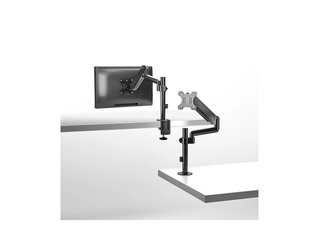 GAMEON GO-3363 Pole-Mounted Spring-Assisted Single Monitor Arm For Gaming And Office Use, 17