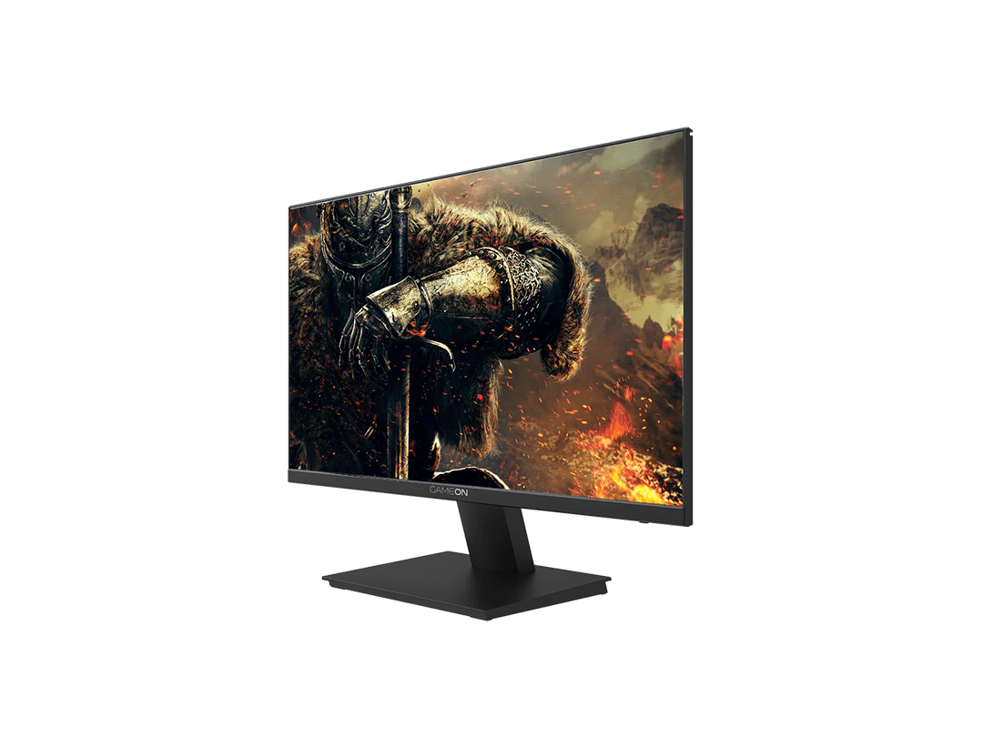 GAMEON GOB22FHD75VA 22 Inch Gaming Monitor, FHD, VA Panel, HDMI Ports, GSync & Free Sync, VESA, Tilt, Flat LED Screen, Fixed Stand, with Speakers, Black in Qatar