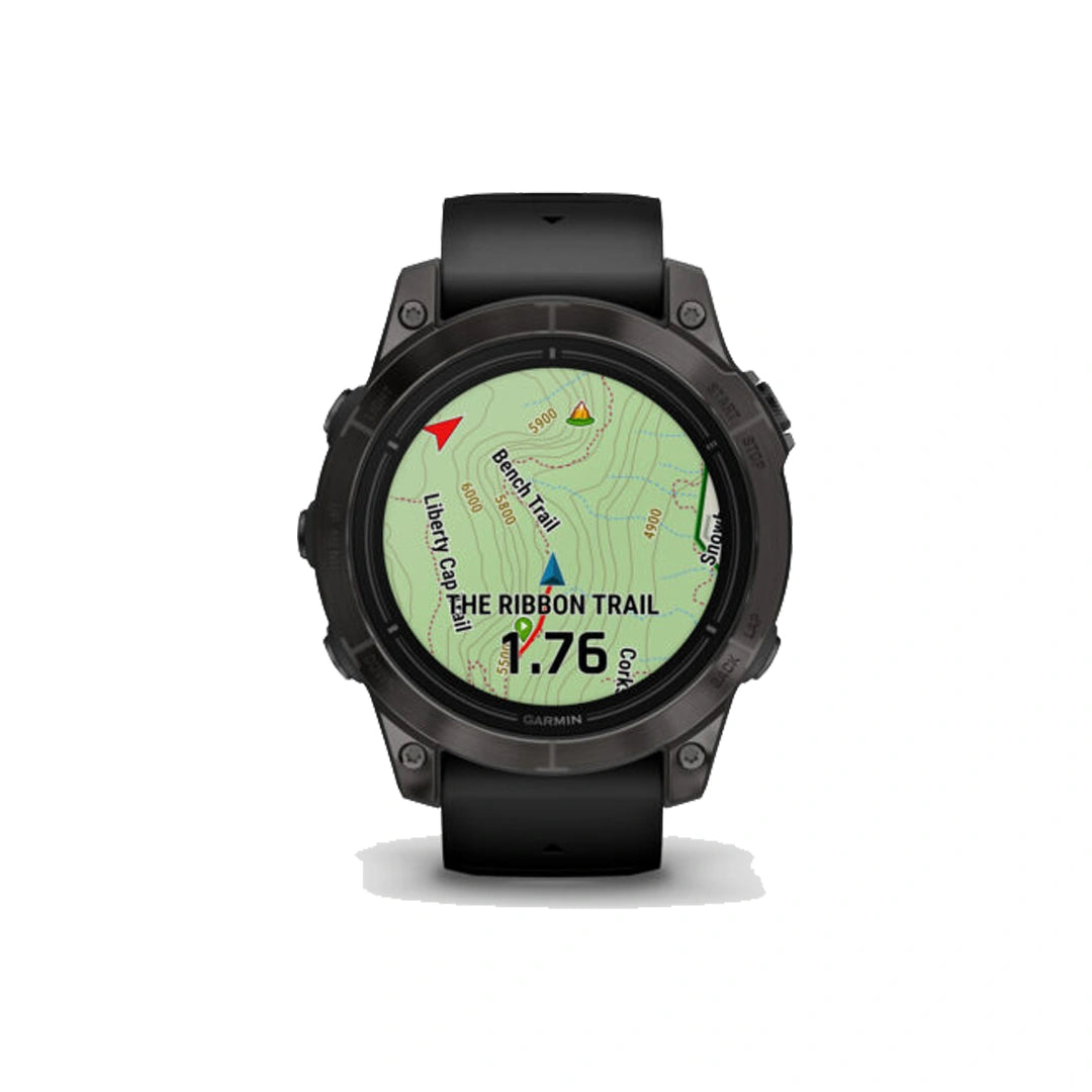 Garmin Epix Pro Gen 2 Sapphire, 47mm, Carbon Grey DLC Titanium and Black Leather Band in Qatar