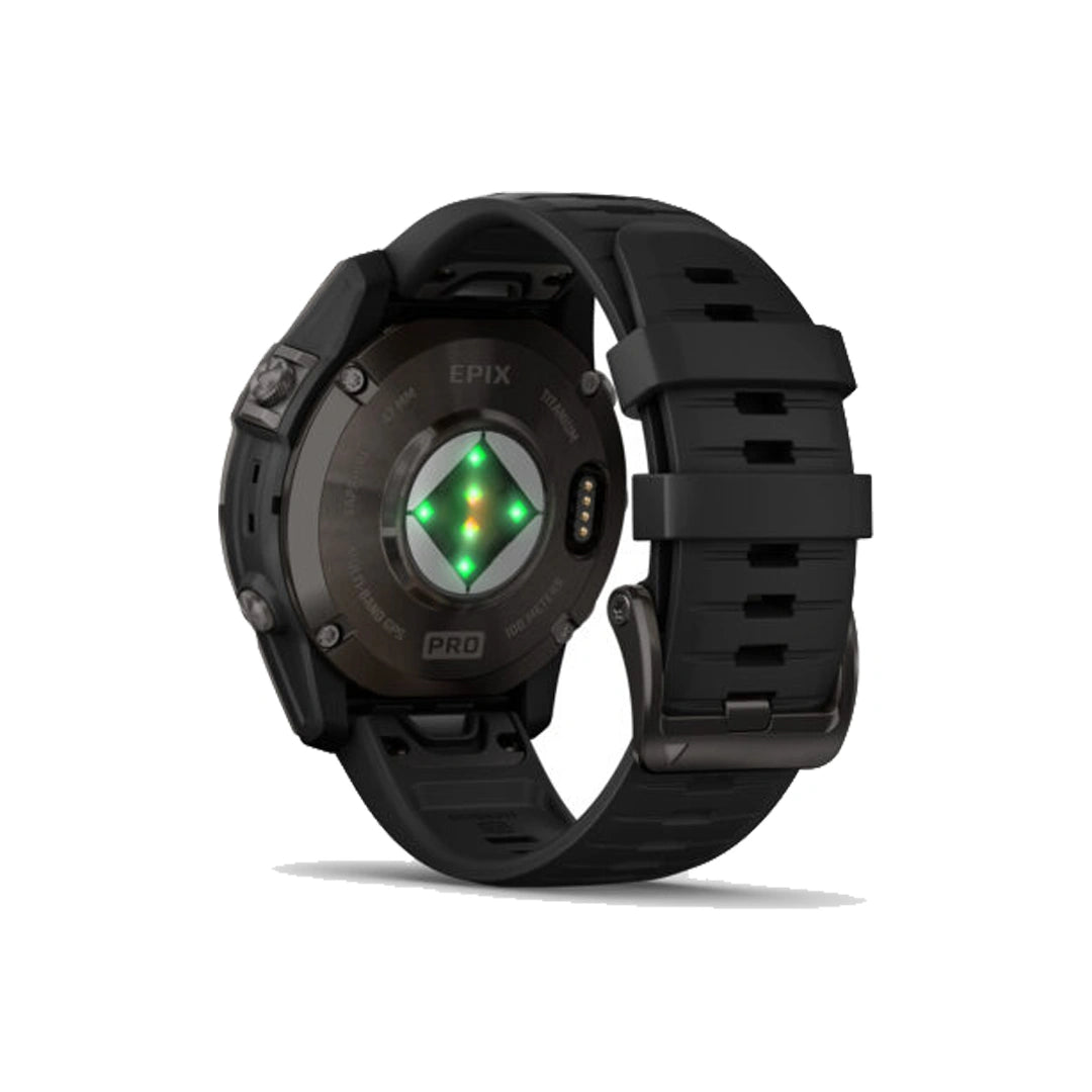 Garmin Epix Pro Gen 2 Sapphire, 47mm, Carbon Grey DLC Titanium and Black Leather Band in Qatar