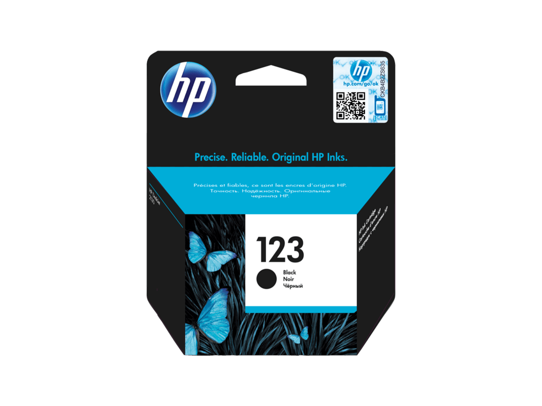 HP 123 Black Original Ink Cartridge in Qatar