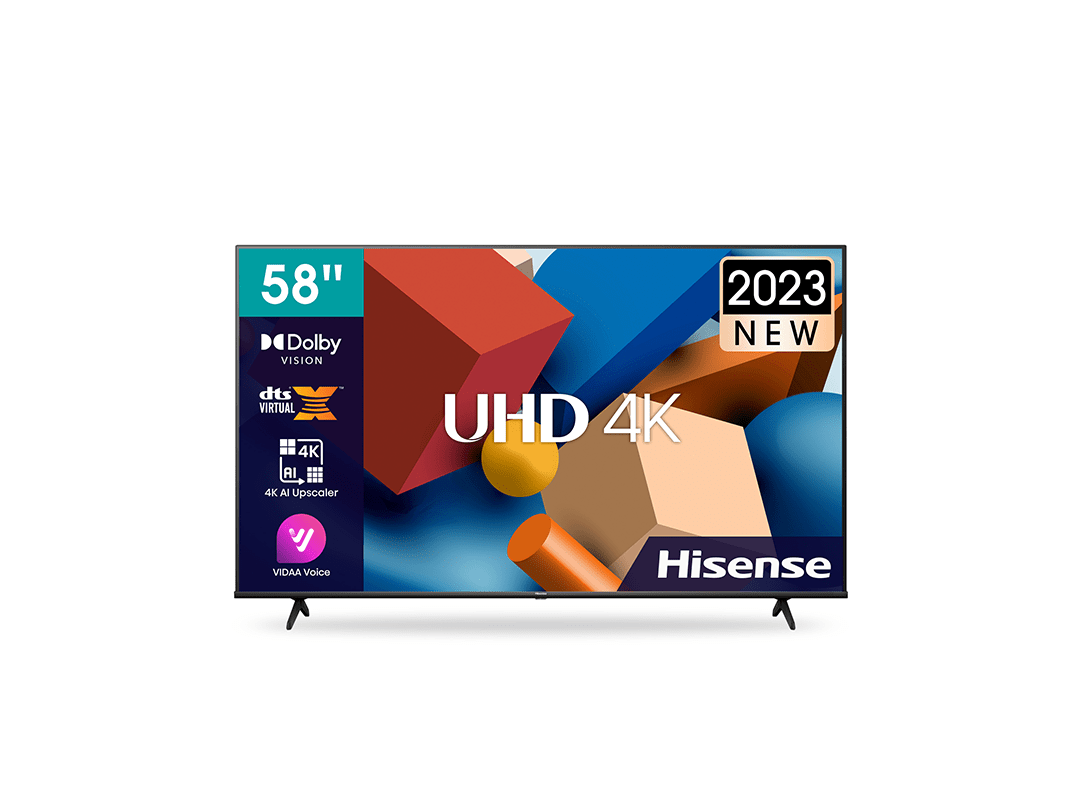 Hisense 58 Inch 4K UHD Smart TV With Dolby Vision Pixel Tuning in Qatar