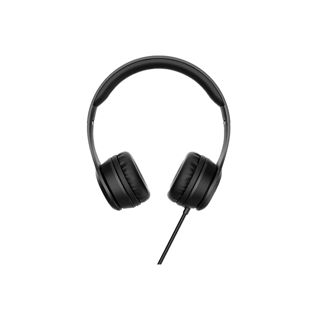 Hoco Headpnones “W21 Graceful Charm” Wired Headset with Mic - Black in Qatar