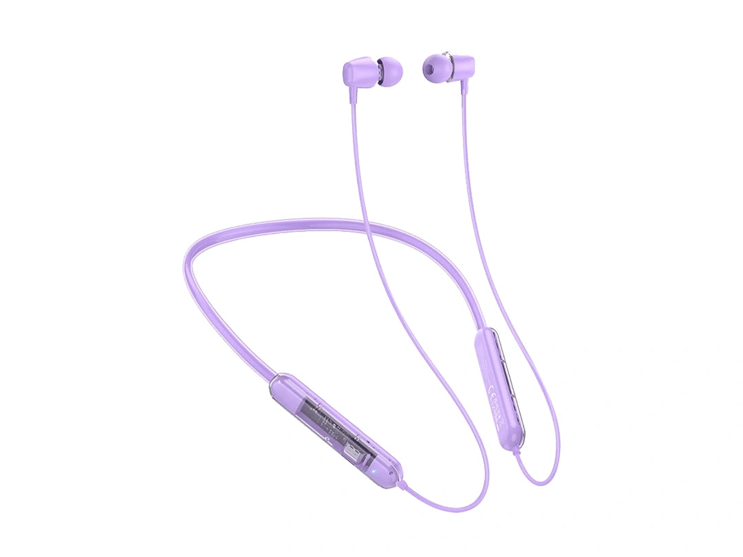 Hoco Neckband ES65 Dream Sport Bluetooth Earphones - Purple in Qatar