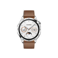 Buy Huawei Watch GT 4 46mm Brown - Brown Leather Strap in Qatar