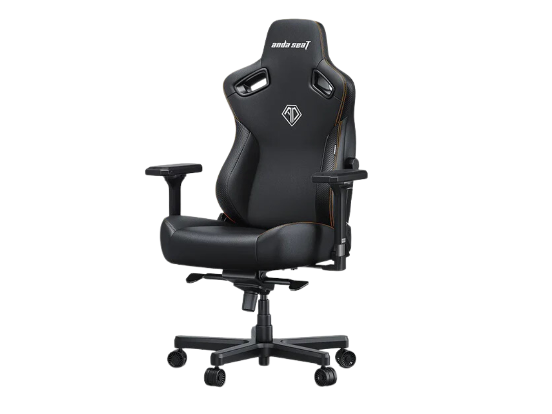 AndaSeat Kaiser 3 Series Premium Gaming Chair –  Leather, 4D Adjustable Armrests, PU Rubber Casters, 90°-160° Reclining, Ergonomic Chair for Gaming & Office Use - Large, Black