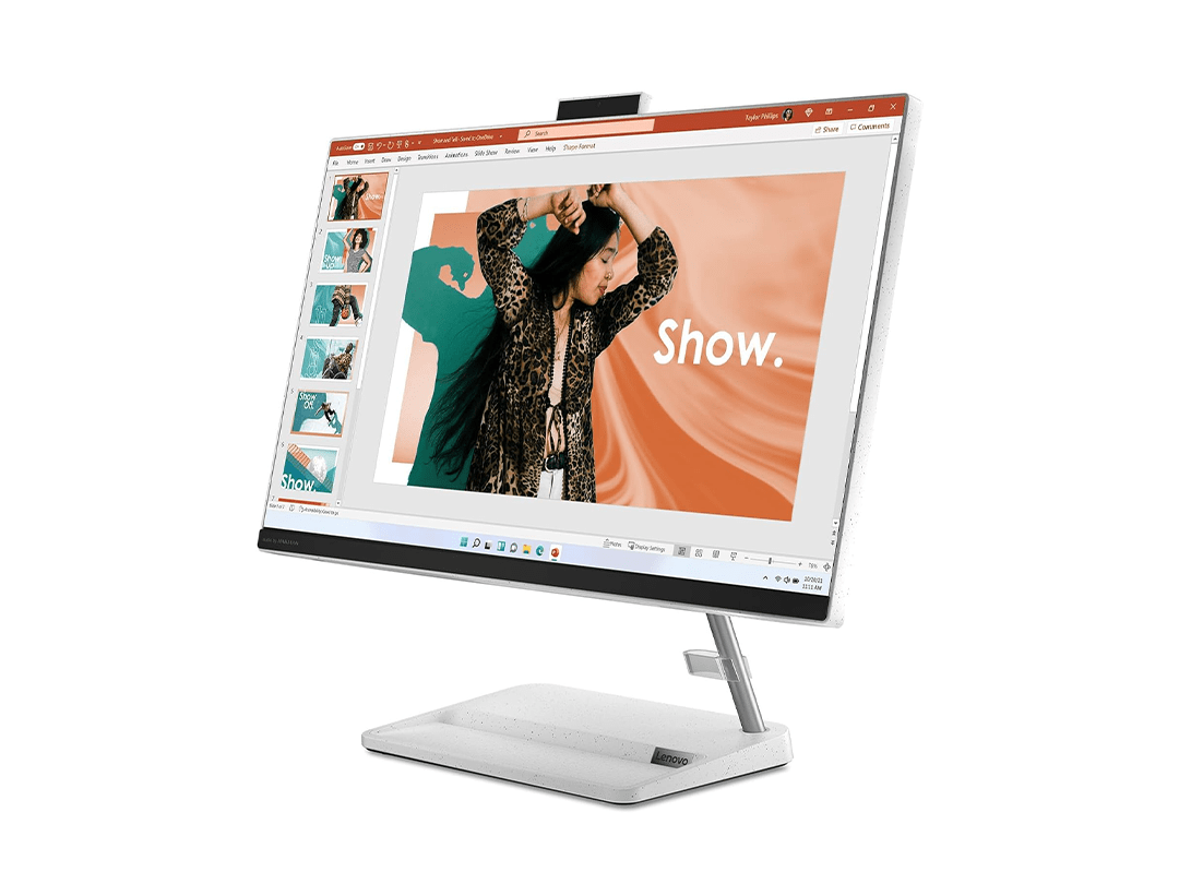 Lenovo AIO IdeaCenter 3 22IAP7 I5-12450H 8GB 512GB SSD/21.5 inch FHD Win 11 - White in Qatar