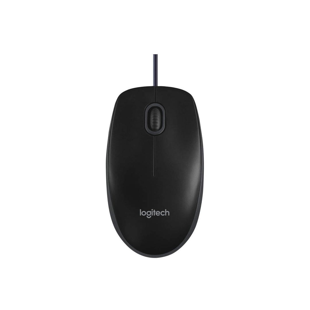 Logitech Business B100 Optical USB Mouse - Black in Qatar