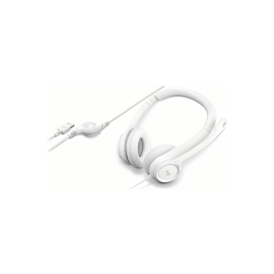 Logitech H390 Corded Headset - Off White in Qatar