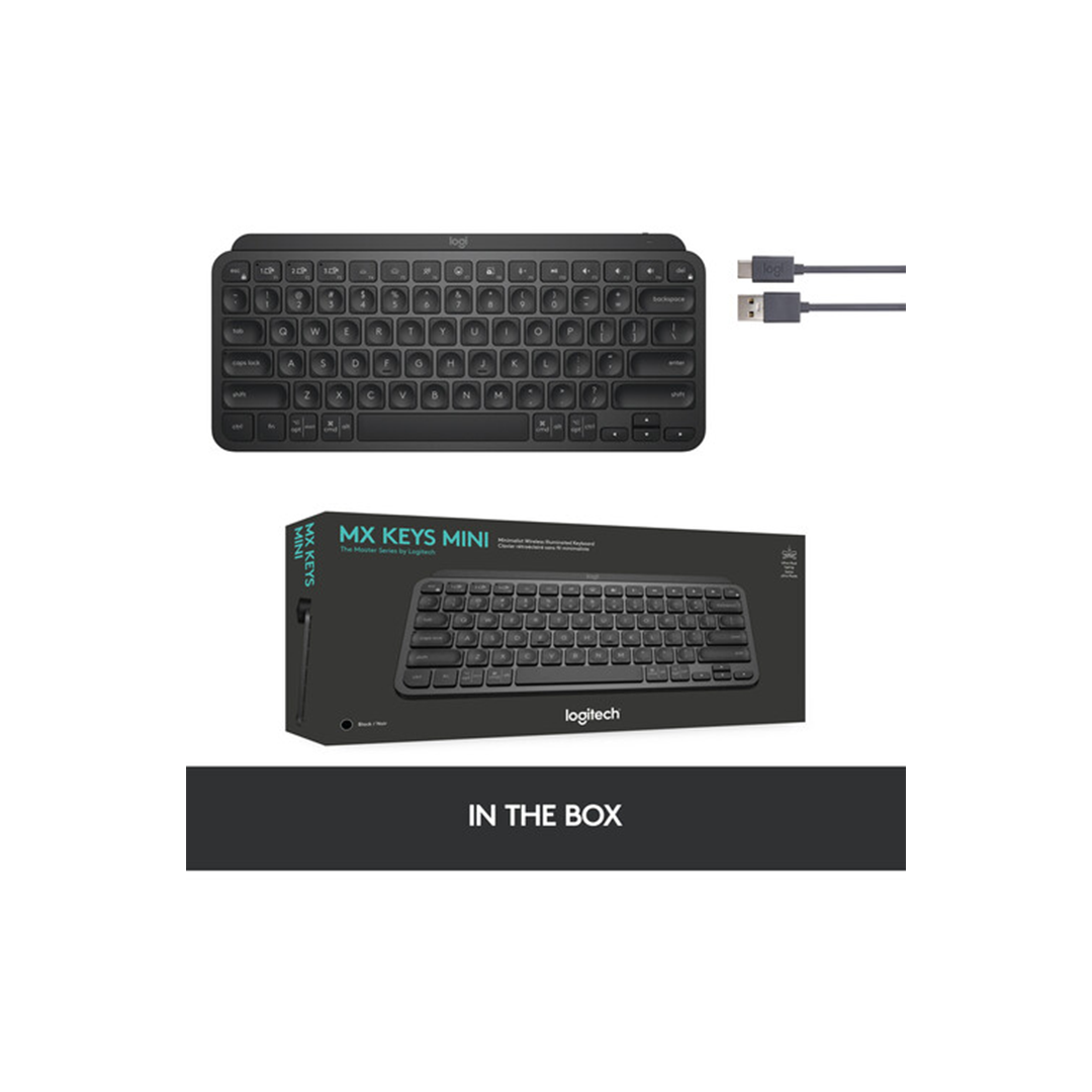Logitech MX Keys Mini Wireless Keyboard - Black in Qatar