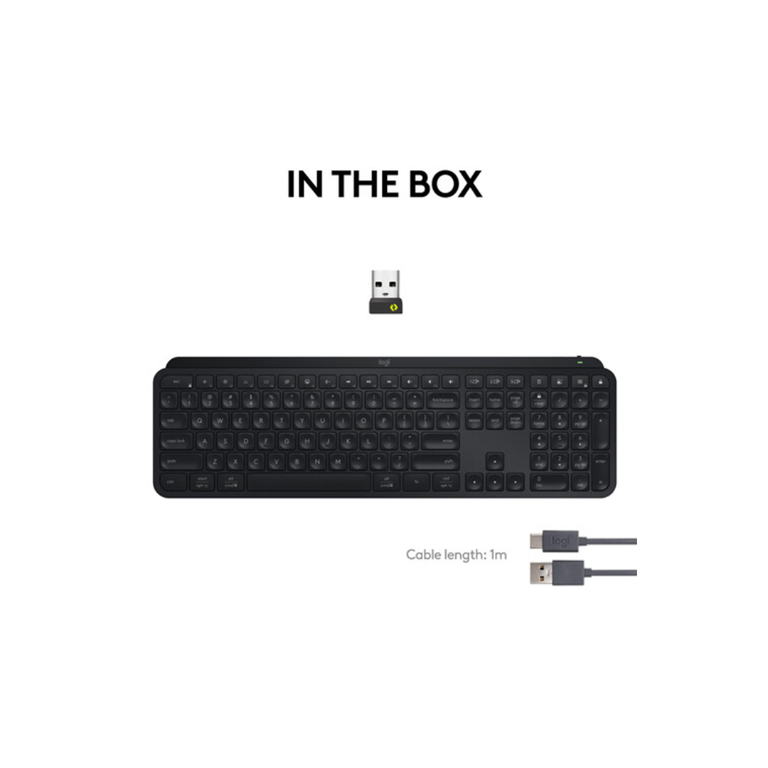 Logitech MX Keys S Wireless Keyboard - Graphite in Qatar