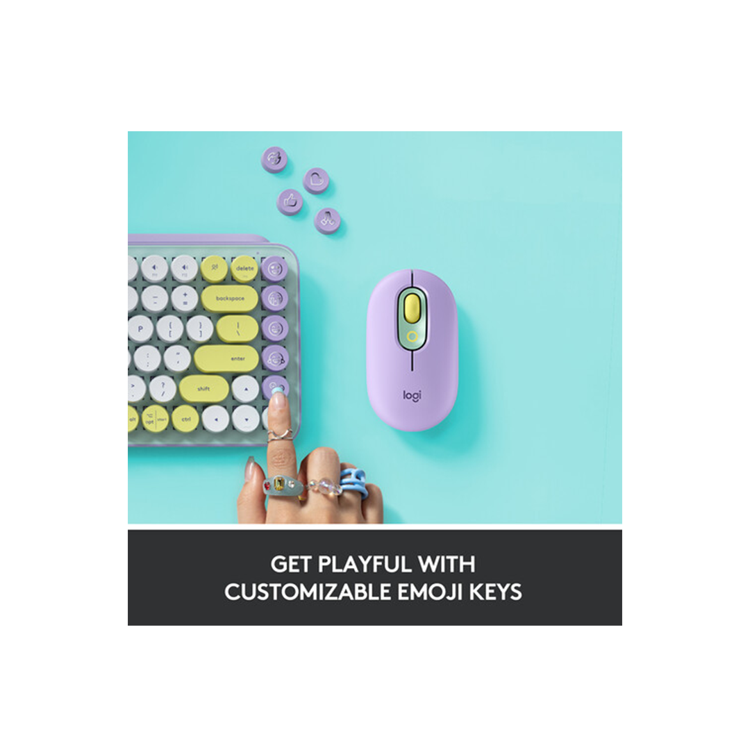Logitech POP Keys Wireless Bluetooth Mechanical Keyboard - Daydream Mint in Qatar