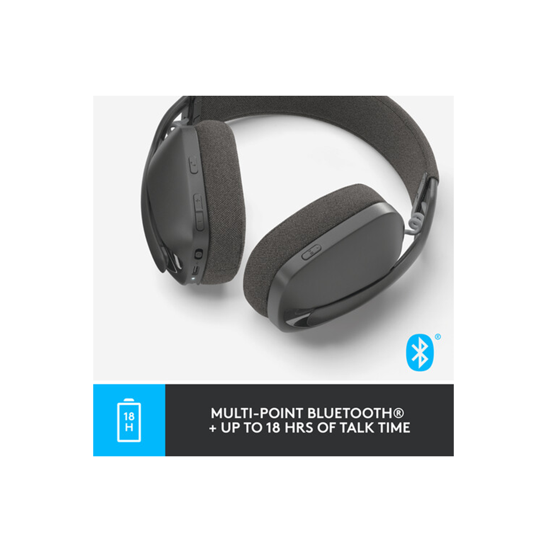 Logitech Zone Vibe 100 Wireless Headset - Graphite in Qatar