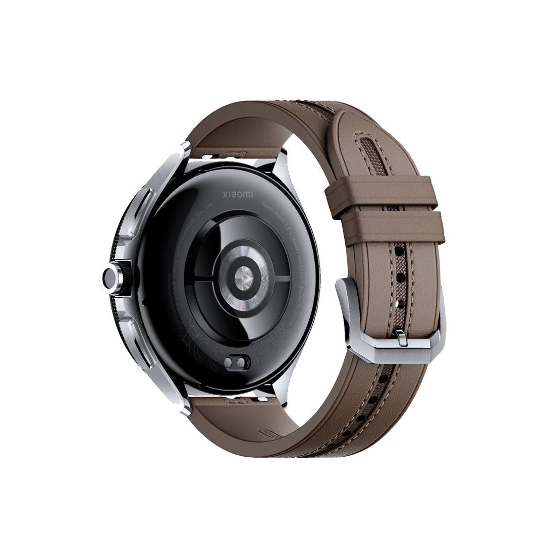 Xiaomi Watch 2 Pro - Silver with Brown Leather Strap