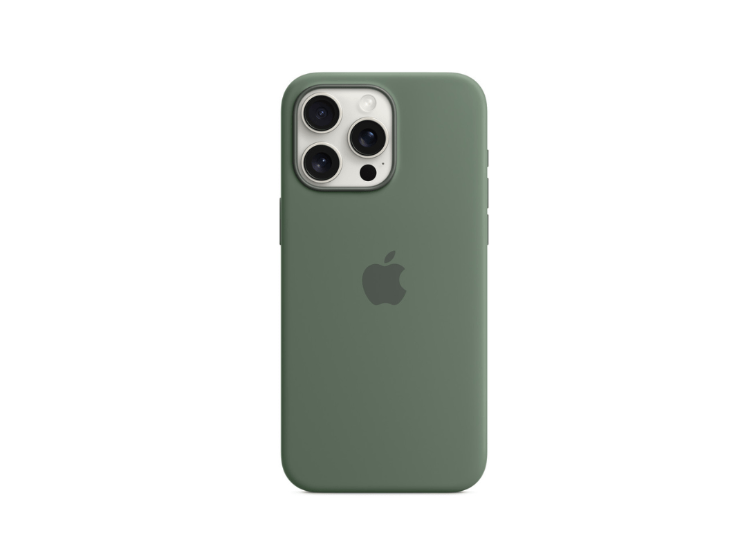 Buy iPhone 15 Pro Max Silicone Case with MagSafe - Cypress in Qatar