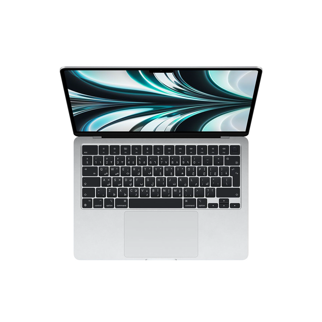 Apple MacBook Air 13.6-inch (2022) – Apple M2 Chip / 8GB RAM / 512GB SSD / 10-core GPU / macOS Monterey / English & Arabic Keyboard / Silver