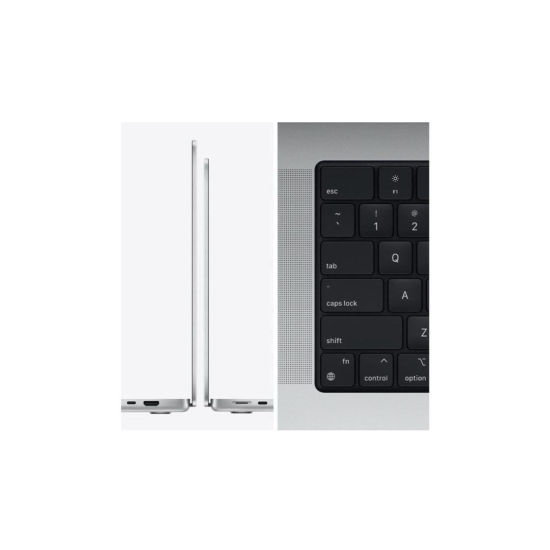 Apple MacBook Pro 14-inch (2021) – Apple M1 Chip Pro / 16GB RAM / 1TB SSD / 16-core GPU / macOS Monterey / English & Arabic Keyboard / Silver