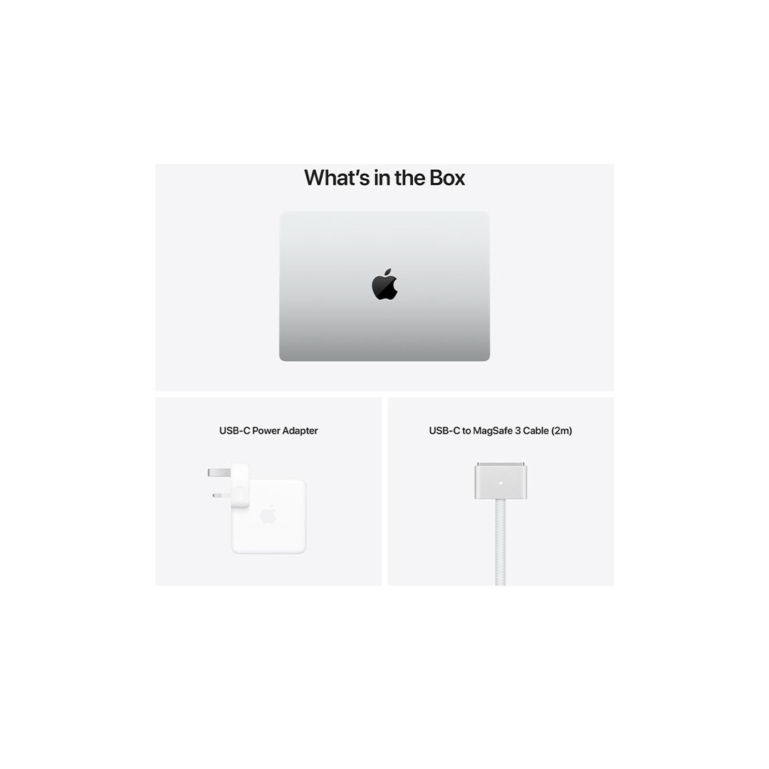 Apple MacBook Pro 14-inch (2021) – Apple M1 Chip Pro / 16GB RAM / 1TB SSD / 16-core GPU / macOS Monterey / English & Arabic Keyboard / Silver