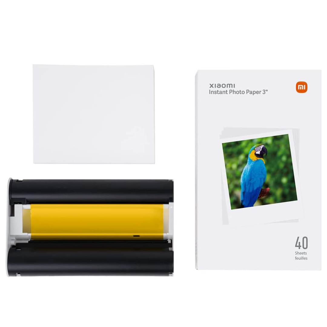 Xiaomi Instant Photo Paper 3inch 40 sheets - for Desktop Photo Printer Xiaomi Instant Photo Printer 1S Set