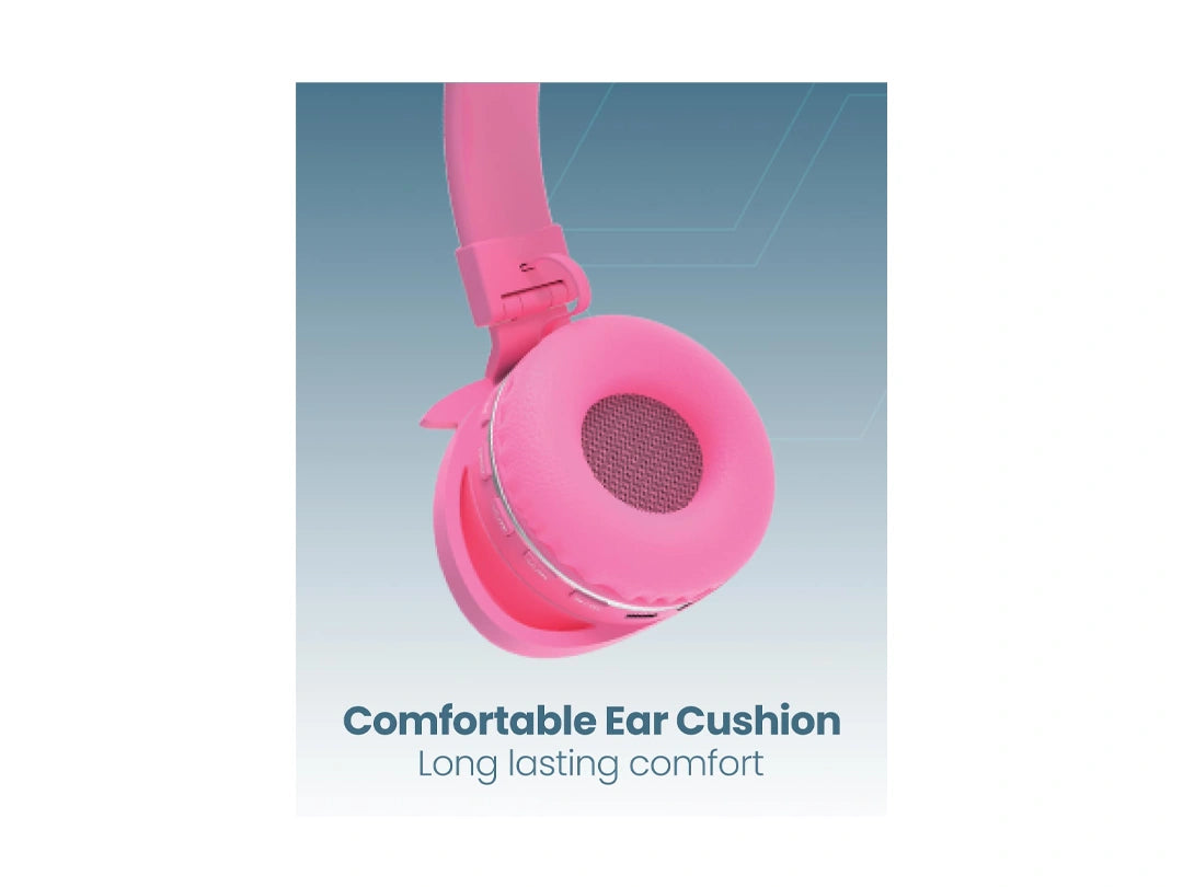 Moxedo Junior Poe Wireless On-Ear Headphones - Pink in Qatar