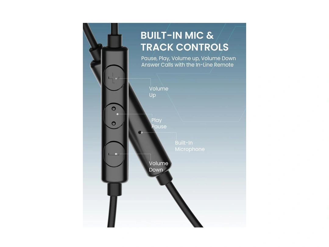 Moxedo Wired Stereo Type-C Single Earphone - Black in Qatar