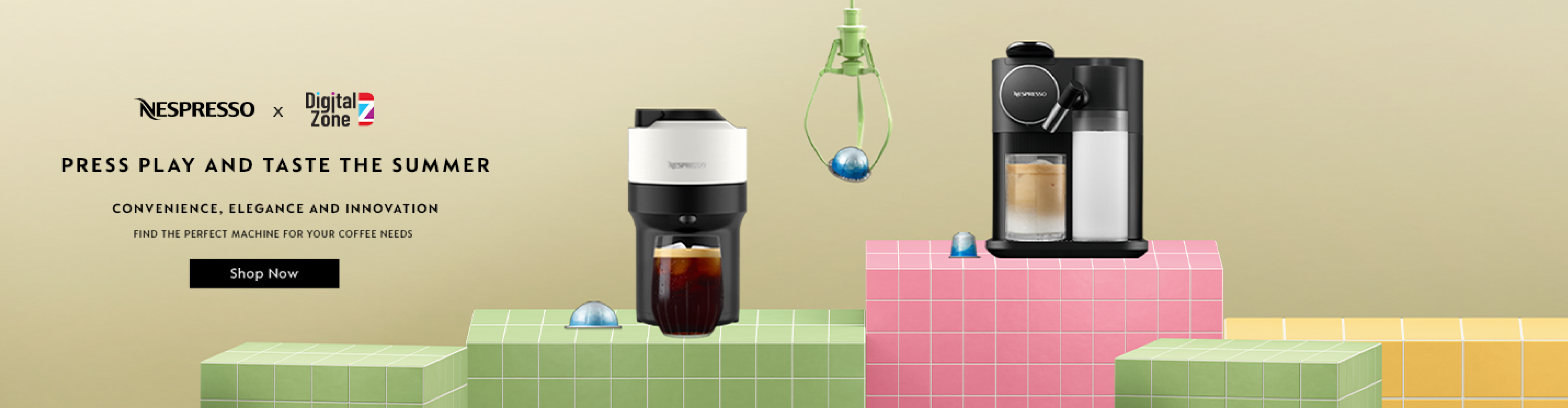 Buy Nespresso Coffee Machines in Qatar at best price from Digital Zone.