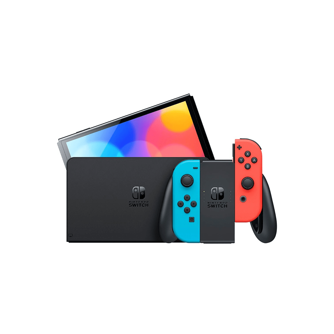 Nintendo Switch OLED Console 64GB Neon Blue/Red in Qatar