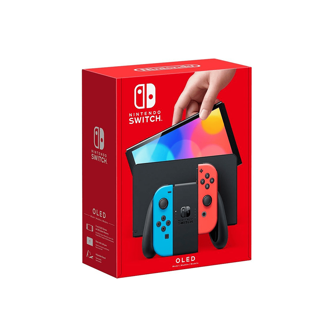 Nintendo Switch OLED Console 64GB Neon Blue/Red in Qatar