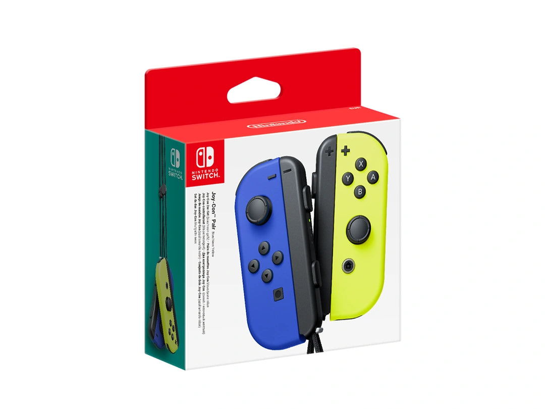 Nintendo Switch Joy-Con Blue (L) & Neon Yellow (R) Controller Set in Qatar